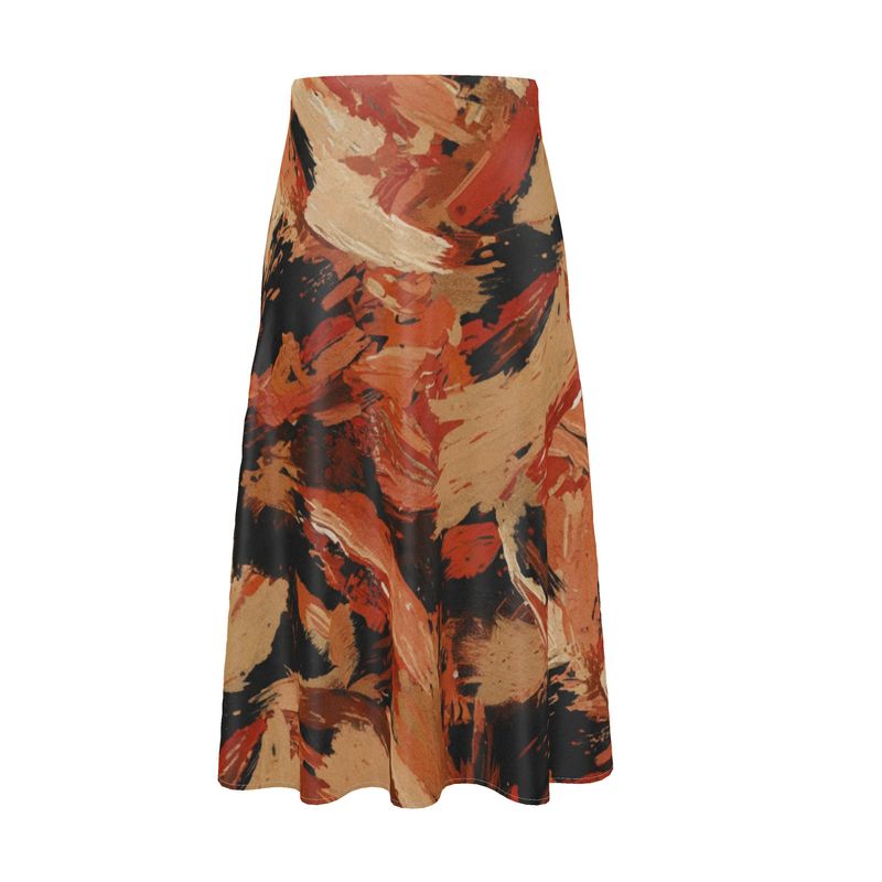 Midi Skirt | A-Line High-Rise Skirt