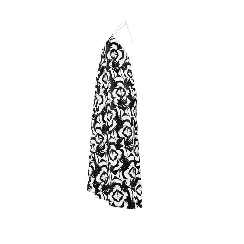 Halterneck backless dress