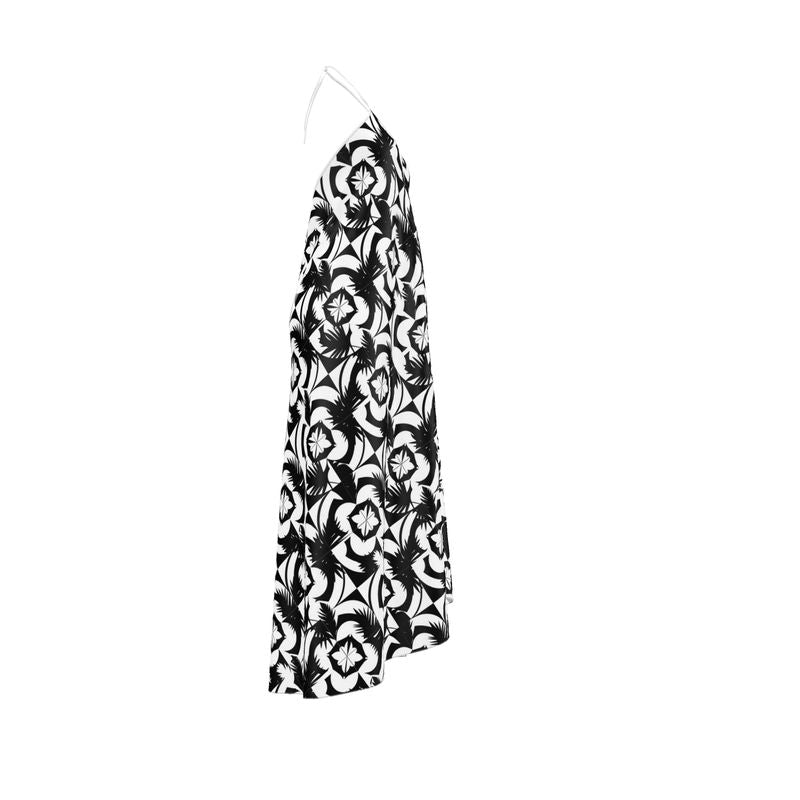 Halterneck backless dress