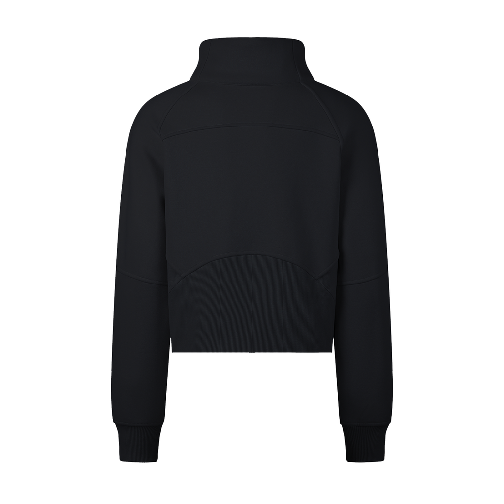 Women's Cropped Half-Zip Sweatshirt