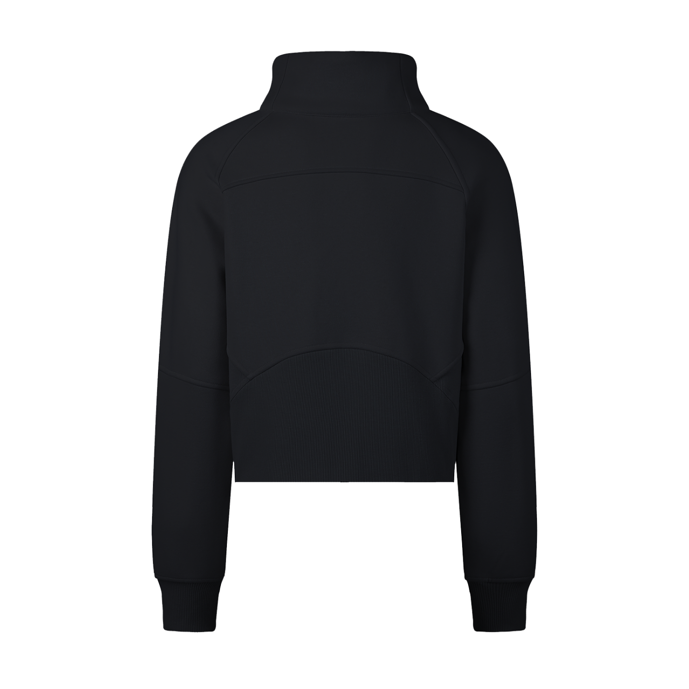 Women's Cropped Half-Zip Sweatshirt