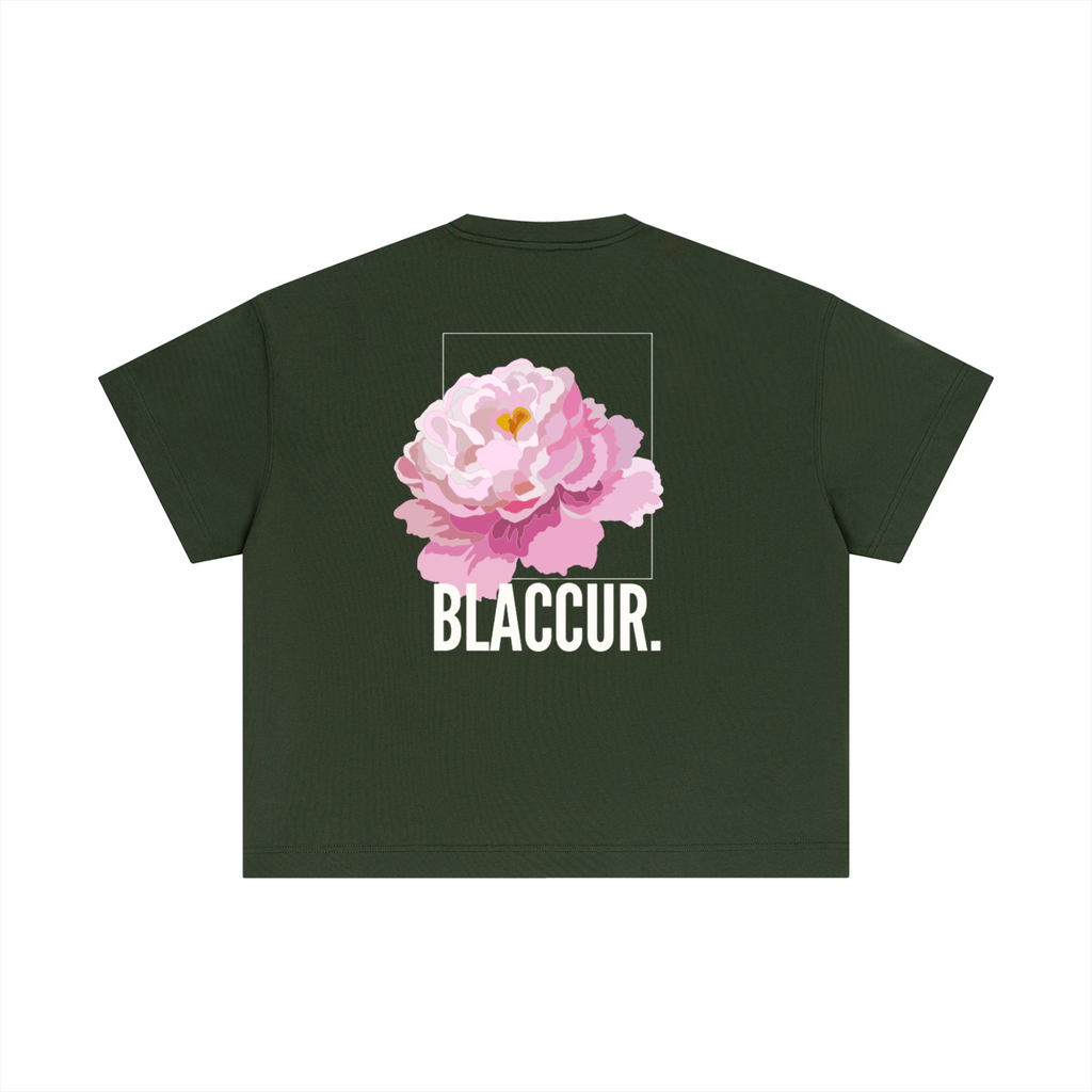 Essential floral Cotton Boxy T-Shirt