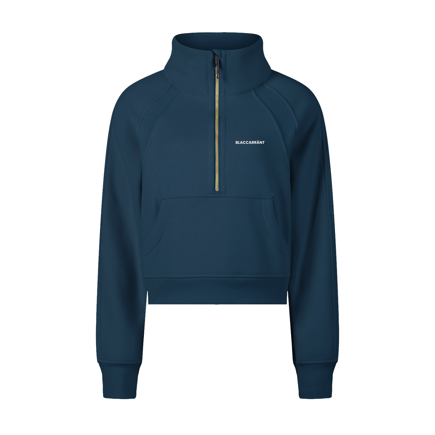 Women's Cropped Half-Zip Sweatshirt