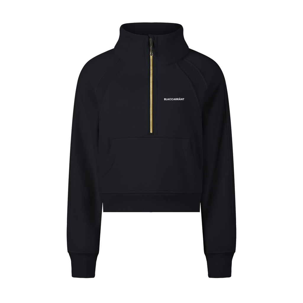 Women's Cropped Half-Zip Sweatshirt