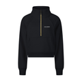 Women's Cropped Half-Zip Sweatshirt