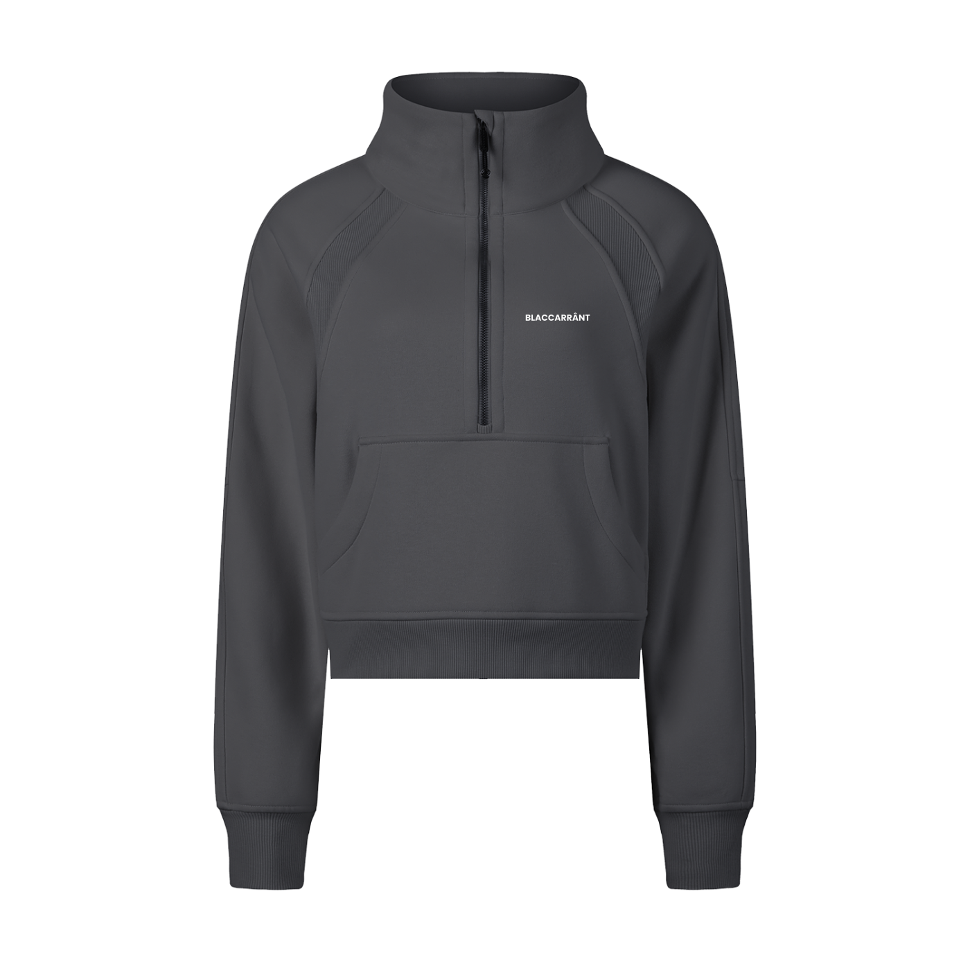 Women's Cropped Half-Zip Sweatshirt