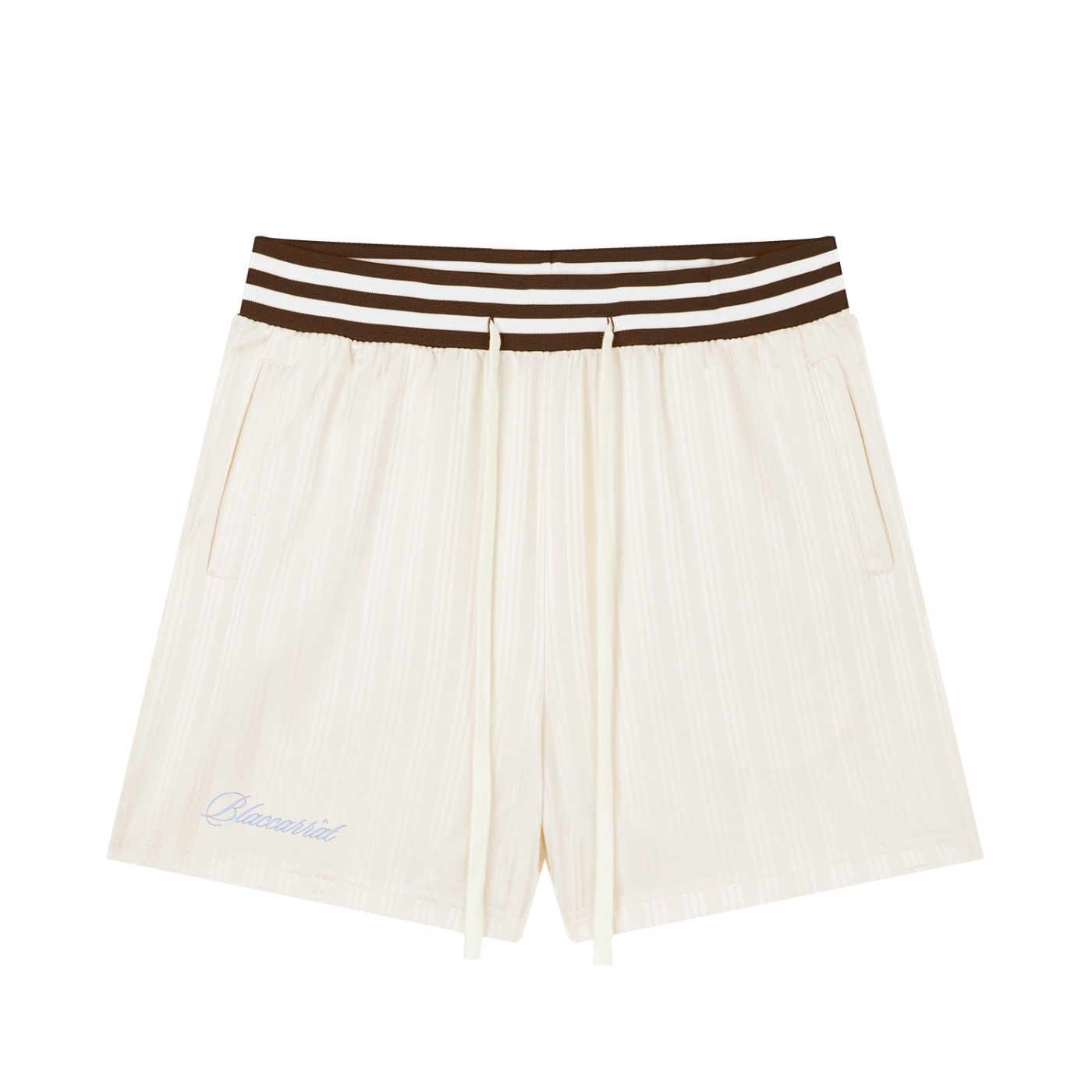 Unisex Striped Drawstring Shorts