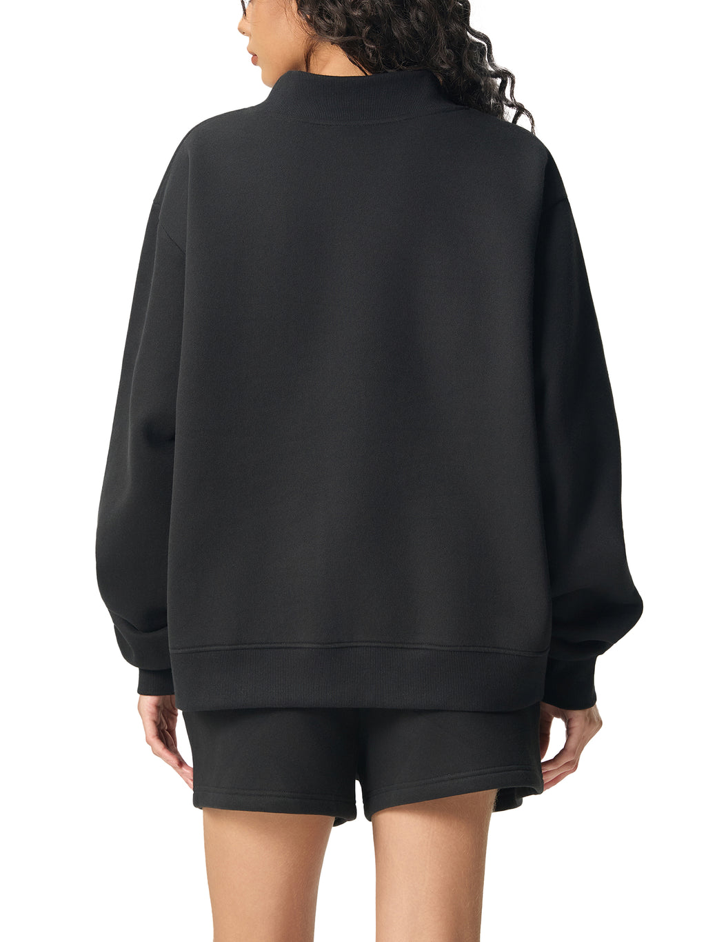Women's Fleece Neck Crew Sweatshirt