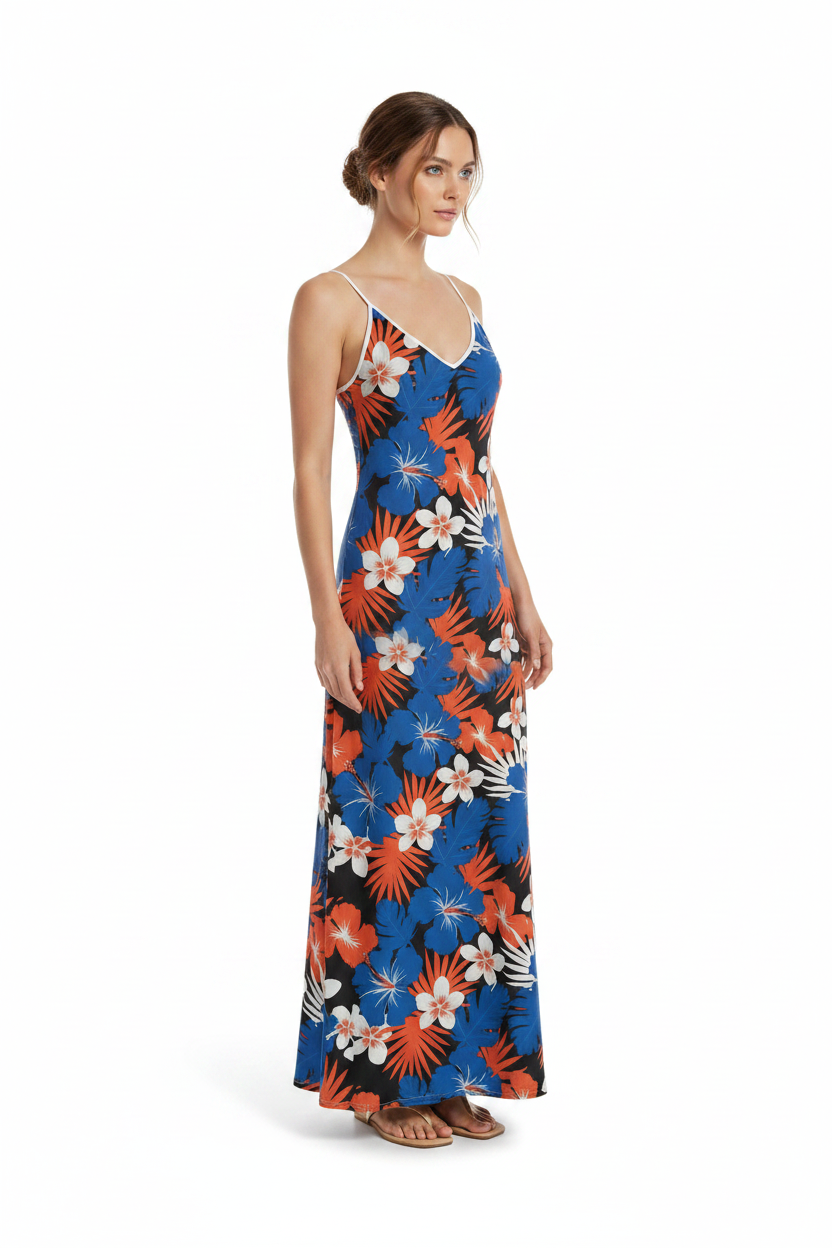 Slip Dress Maxi Studio Mockup 1