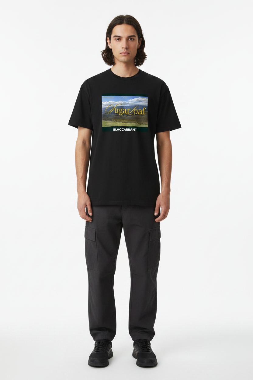 Welsh Mountain Tee — On-Model Black