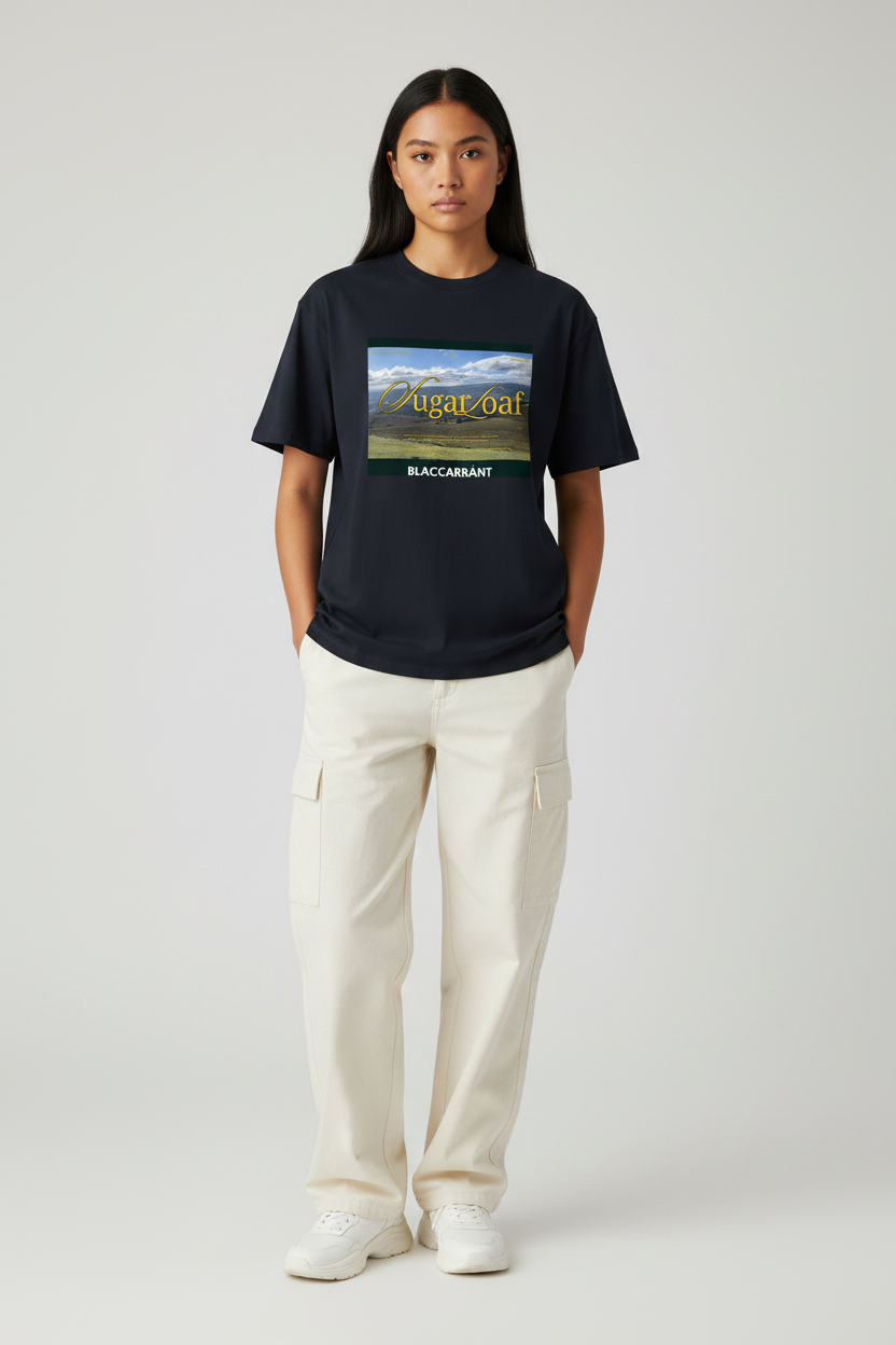 Welsh Mountain Tee — On-Model Navy